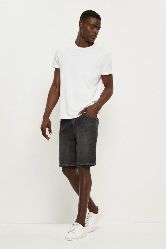 Burton Slim Charcoal Denim Shorts 2