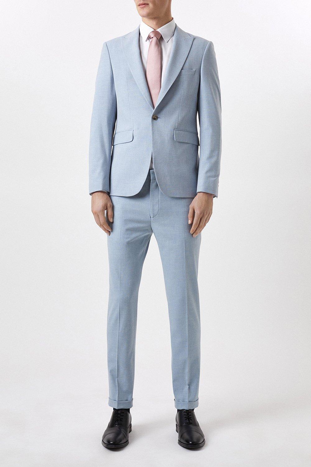 Pale blue shop suit jacket