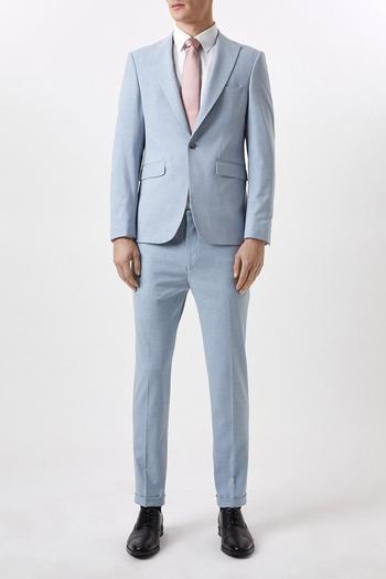 Related Product Skinny Fit Pale Blue End On End Suit Jacket