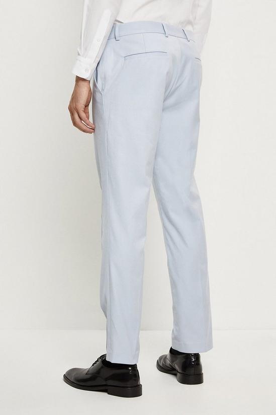 Burton Slim Fit Blue Cotton Stretch Suit Trousers 3