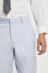 Burton Slim Fit Blue Cotton Stretch Suit Trousers thumbnail 4