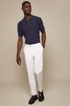 Burton Tailored Fit Pale Grey Stretch Suit Trousers thumbnail 2