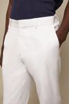Burton Tailored Fit Pale Grey Stretch Suit Trousers thumbnail 4