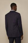 Burton Tailored Fit Navy Cotton Stretch Suit Jacket thumbnail 3
