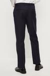 Burton Tailored Fit Navy Cotton Stretch Suit Trousers thumbnail 3