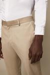 Burton Slim Fit Stone Cotton Stretch Suit Trousers thumbnail 4