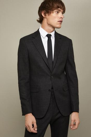 Related Product Slim Fit Black Textured Suit Jacket