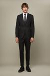 Burton Slim Fit Black Textured Suit Jacket thumbnail 2