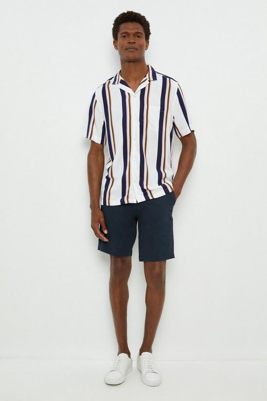 Burton White Short Sleeve Stripe Shirt 2