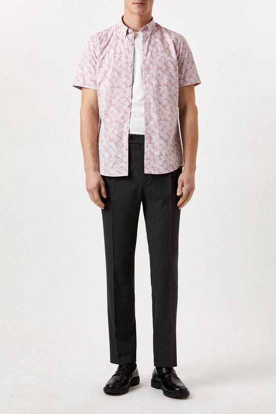 Burton Pink Slim Fit Printed Shirt 2