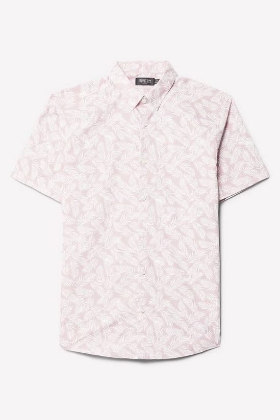 Burton Pink Slim Fit Printed Shirt 5