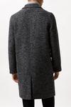Burton Herringbone Wool Blend Double Breasted Overcoat thumbnail 3