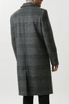 Burton Mono Check Wool Blend 3 Button Overcoat thumbnail 3