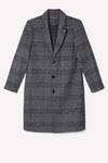 Burton Mono Check Wool Blend 3 Button Overcoat thumbnail 5