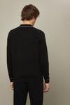 Burton Super Soft Black Tipped Placket Knitted Polo Shirt thumbnail 3
