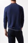 Burton Pure Cotton Blue Tipped Long Sleeve Zip Knitted Shirt thumbnail 3