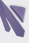 Burton Purple Tie And Pocket Square Set thumbnail 2