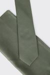 Burton Khaki Tie And Pocket Square Set thumbnail 3