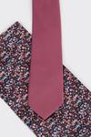 Burton Pink Tie With Ditsy Pocket Square thumbnail 3
