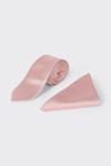 Burton Slim Light Pink Tie And Pocket Square Set thumbnail 2