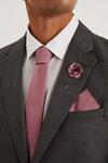 Burton Slim Rose Pink Tie And Pocket Square Set thumbnail 1