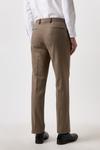 Burton Slim Neutral Herringbone Tweed Suit Trousers thumbnail 3