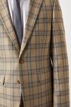 Burton Slim Fit Neutral Highlight Check Suit Jacket thumbnail 4