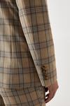 Burton Slim Fit Neutral Highlight Check Suit Jacket thumbnail 6