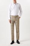 Burton Slim Fit Neutral Highlight Check Suit Trousers thumbnail 1