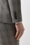 Burton Slim Fit Neutral Check Suit Jacket thumbnail 5