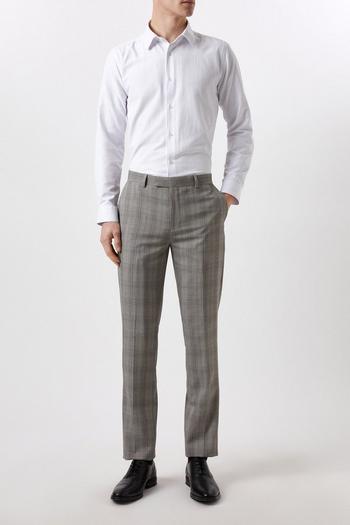 Related Product Slim Fit Neutral Check Suit Trousers