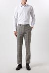 Burton Slim Fit Neutral Check Suit Trousers thumbnail 1