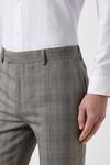 Burton Slim Fit Neutral Check Suit Trousers thumbnail 4