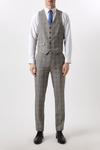 Burton Slim Fit Neutral Check Suit Waistcoat thumbnail 2