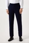 Burton Slim Fit Navy Pinstripe Suit Trouser thumbnail 1