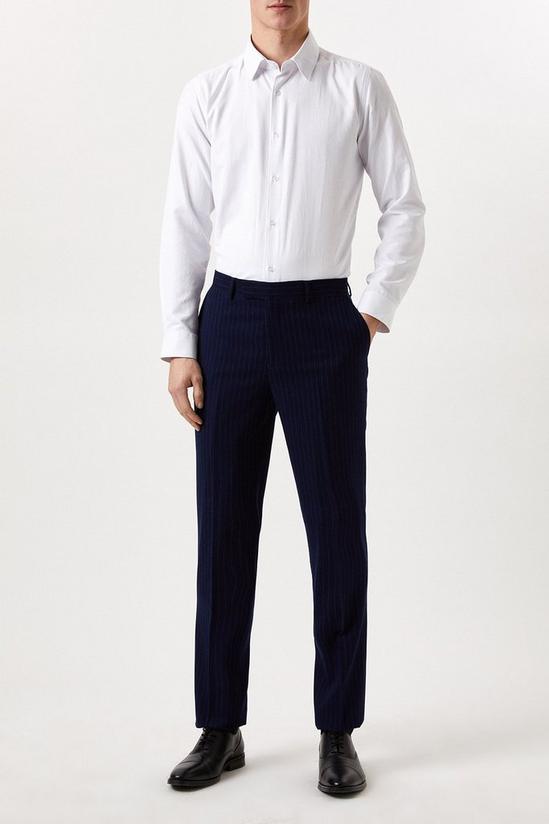 Burton Slim Fit Navy Pinstripe Suit Trouser 2
