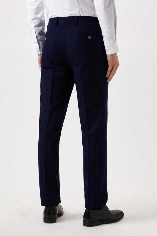 Burton Slim Fit Navy Pinstripe Suit Trouser 3