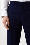 Burton Slim Fit Navy Pinstripe Suit Trouser thumbnail 4