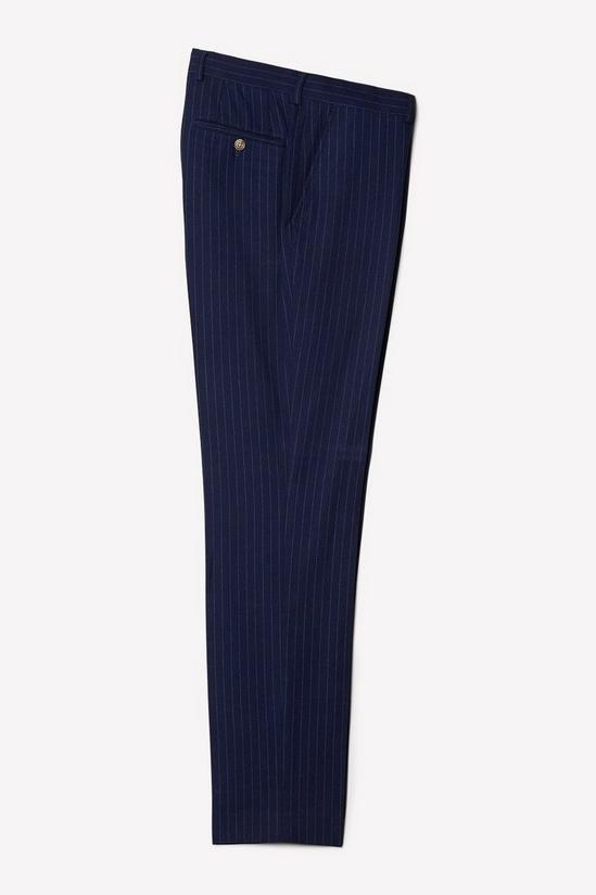 Burton Slim Fit Navy Pinstripe Suit Trouser 5
