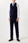 Burton Slim Fit Navy Pinstripe Suit Waistcoat thumbnail 2