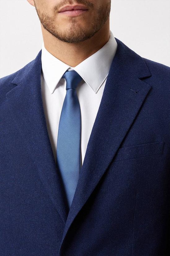 Burton Slim Fit Navy Tweed Suit Jacket 4
