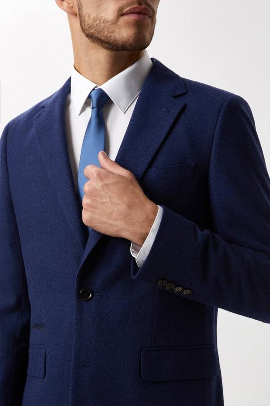 Burton Slim Fit Navy Tweed Suit Jacket 5