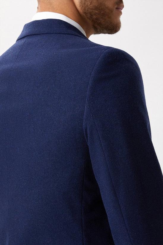 Burton Slim Fit Navy Tweed Suit Jacket 6