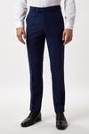 Burton Slim Fit Navy Tweed Suit Trousers thumbnail 2
