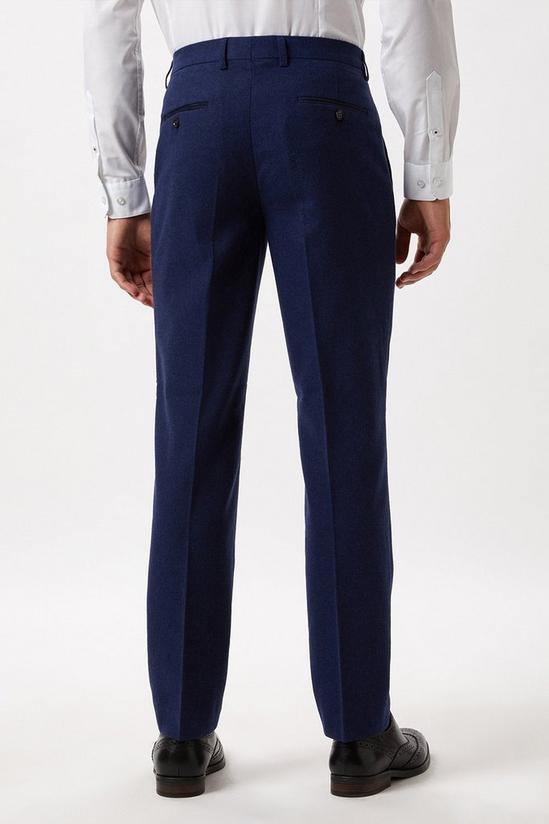 Burton Slim Fit Navy Tweed Suit Trousers 3