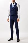 Burton Harry Brown Slim Fit Navy Tweed Suit Waistcoat thumbnail 1