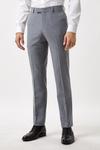 Burton Slim Fit Grey Tweed Suit Trousers thumbnail 2