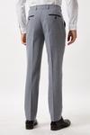 Burton Slim Fit Grey Tweed Suit Trousers thumbnail 3