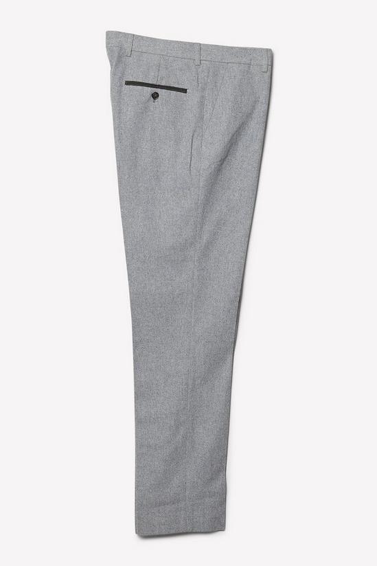 Burton Slim Fit Grey Tweed Suit Trousers 5