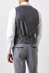 Burton Slim Fit Grey Tweed Suit Waistcoat thumbnail 3